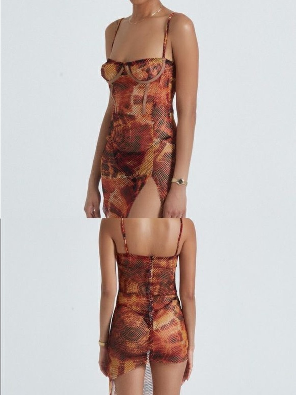 matte brand mesh dress - Picture 2 of 4
